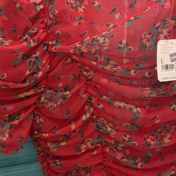 NWT Free People Brielle Ruched Dress - Picture 3 of 3